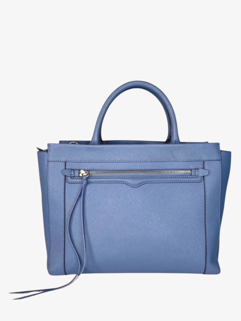 REBECCA MINKOFF Monroe Leather Tote Shoulder/Hand Bag - Blue